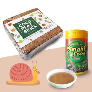 세경팜 압축코코피트 160g 1개 달팽이 밥 키우기 흙