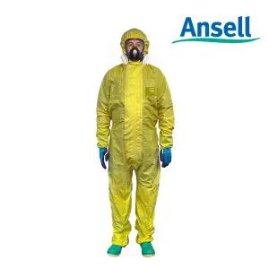 안전인증 안셀 내화학 보호복 화학 안전복 ANSELL MG2300 이중 덧뎀 111버전