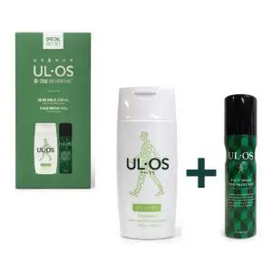 우르오스 페이셜케어 중건성 스킨로션 200ml + 페이스워시 100g 세트