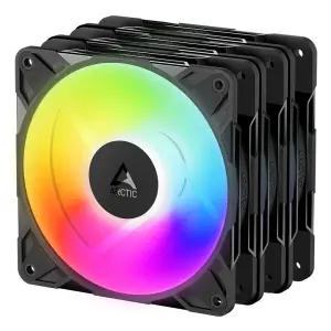 ARCTIC P12 Pro ARGB Reverse 서린 3팩 블랙 공랭 120mm 팬 시스템 쿨러/영샵