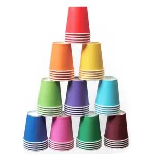 종이재료 - 칼라종이컵(색컵)/만들기/동호회/등산/새참/캠핑/아트/테이크아웃/컬러/카페/미술/DIY/공예용