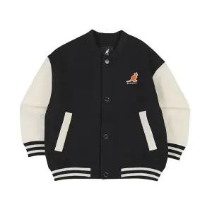 [캉골키즈](타임스퀘어점패션관)그래픽 바시티 패디드 점퍼 SA 0203 블랙 (ASACPJ02030BK)