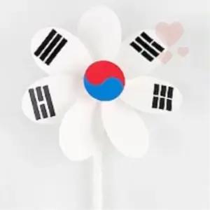 (10개1세트)DIY 태극기바람개비 태극기바람개비만들기 어린이DIY 아동미술수업 집콕놀이키트 만들기수업