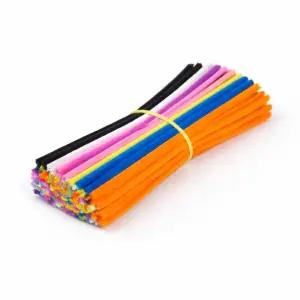 컬러 모루 인형 만들기 철사 DIY 공예 재료 소품 100개입