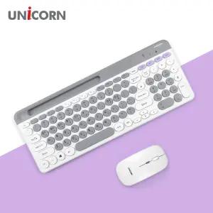 2.4G+블루투스 무선키보드마우스세트 듀얼모드지원 멀티페어링 키스킨포함 BK-600SB