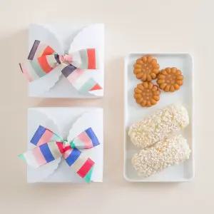 명절 색동리본 유과 약과 간식선물세트 단체행사 어린이집 유치원 학교 과자꾸러미