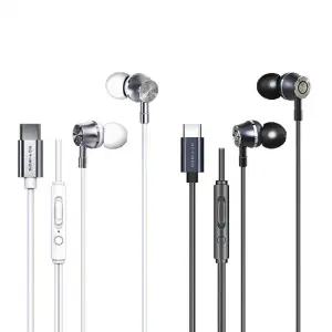 스테레오 유선 이어폰 C타입 4174/음향기기/리모콘/음악감상/유선이어폰/핸드폰/야외활동/운동/긴줄