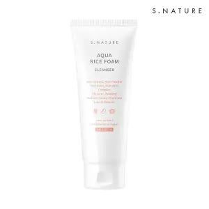 [에스네이처] 아쿠아 라이스 약산성 클렌징폼 160ml