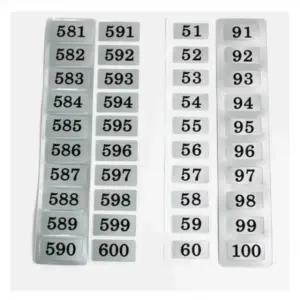PVC 사각번호(특소) 숫자 번호표 번호판 스티커 사물함 신발장 옷장 학교 사우나 찜질방 목욕탕 헬스장