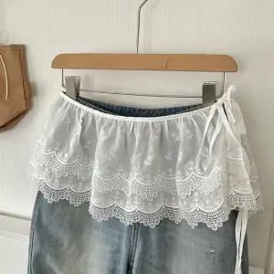 쓰러담아) 레이스 레이어드 스커트 힙 커버 랩스커트 레이어드 레이어드치마