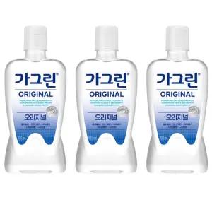 가그린 구강청결제 오리지널 820ml x 3개
