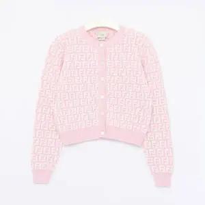 (성인착용가능)펜디키즈 26SS FF로고 올오버 자카드 여아 가디건 JFG238 AVW7 F1BXZ/14A