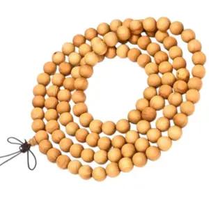 염주 10mm 2종 석가탄신일 108배 백목 마호가니 나무염주 불교용품