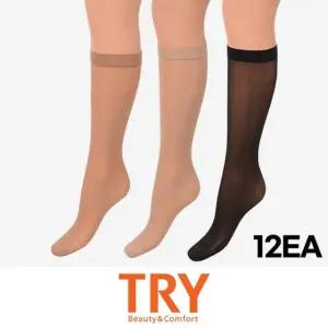 트라이 샤빌 고탄력 숙녀 판타롱스타킹 12매 1세트 여성스타킹 스타킹세트 고탄력스타킹