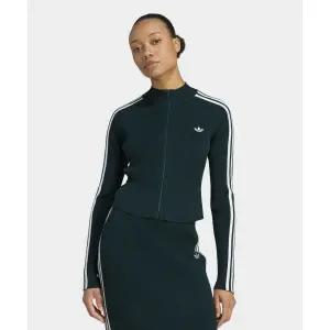아디다스 ADIDAS 3-스트라이프 슬림 니트 트랙 탑 - 그린 JY2599 228843