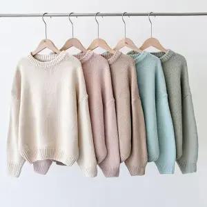 티 여성니트 오버핏 루즈 롱니트 기본 의류 신발 가방