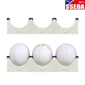 쎄다 SSEDA 안전모 걸이대 3구 작업모걸이 거치대 / 아이보리도색 스틸