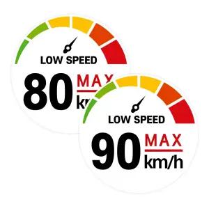 캠핑 카라반 저속차량 속도제한 전추월 고휘도 반사 스티커 컬러 계기판 모음
