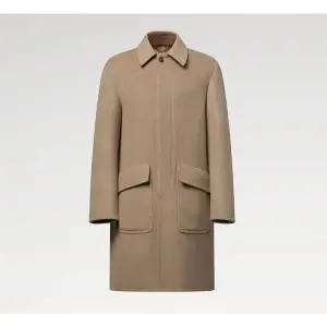 [LOUIS VUITTON]루이비통 카라멜 베이지 더블 페이스 캐시미어 롱코트 151943646