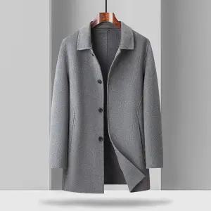 님성 데일리 코트 트렌치 리버시블 아우터 울 비즈니스 봄가을 하프 트위드 힛템