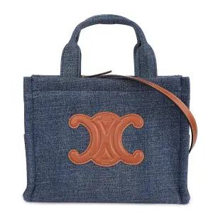 [롯데백화점]셀린느 트레오페 로고 데님 스몰 토트백 199162GFF-05BD