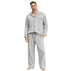 [롯데백화점]예스 (겨울잠옷) 신축성 면모달 속기모 곰돌이 자수 남성 잠옷 YSMNB7411