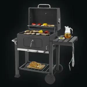 에이치앤비 카나모 숯불 바베큐그릴 특대형 훈제 캠핑용 화로 불판