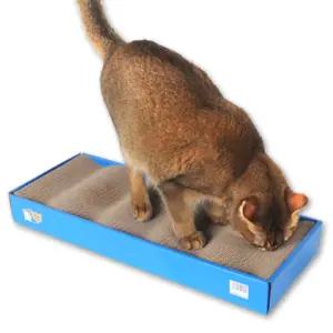 고양이 양면 사각 평판 파도 스크레쳐 2p 스크래처/반려묘/냥이/스크래치/스트레스해소/장난감/근력/운동