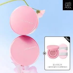 [정샘물](강남점)[핑크에디션] 정샘물 에센셜 스킨 누더 쿠션(본품+리필)(+블러쉬블러 미니+핑크퍼프 2P)