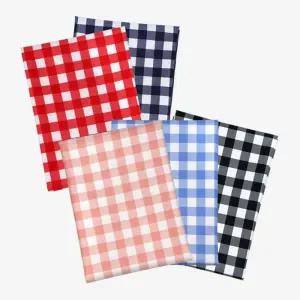 양면 방수 원단 체크 천/방수천/원단천/안감/생활/식탁보/공예/우산/커버/코팅천/가운/장바구니/놀이/샤워