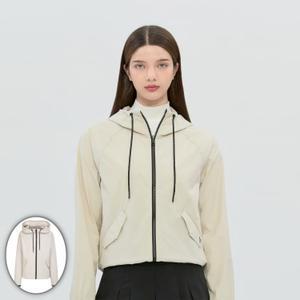 [AK플라자] [헤지스골프] 여성 봄 블루종 점퍼 베이지 HWJU6A211I1