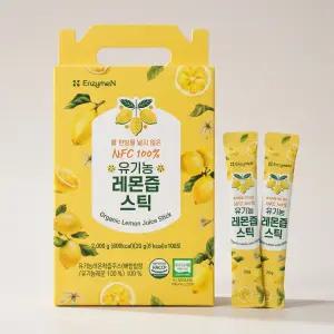 엔자임엔 NFC착즙 유기농 레몬즙 스틱 20g 100포 1박스 3개월분