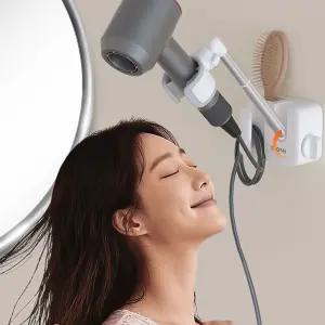 타오미 무타공 각도조절 드라이기 거치대,화이트