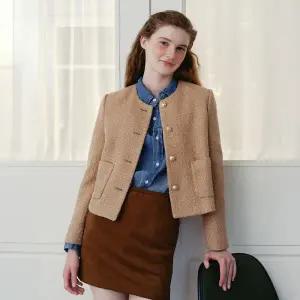 [롯데백화점]라인 트위드 라운드 자켓(NNJKPK61)