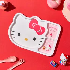 산리오 헬로키티 빅페이스 3분할 식판 어린이 유아 캐릭터 나눔 접시