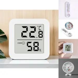 웨더 미니 디지털 온습도계 화이트/온도계/가정용/휴대용/실외/온도/습도/외부/습도계/야외용/실외용/탁상