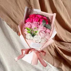 [알티피아]비누 장미 꽃다발 조화 꽃다발 공간 인테리어꽃