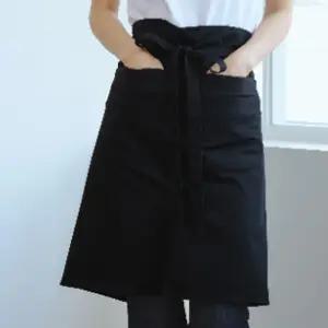 블랙 100x60 앞트임 허리 앞치마 하프 반앞치마 홀 서남자 업소용 식당용 무지 남성 작업용 형앞치마 서빙