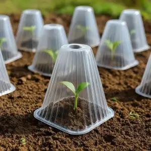 파머씨드 모종 보호 커버 100개 식물 온실 묘목 덮개