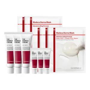 [본사직영] 더 마데카크림 45ml 3개 + 15ml 3개 + 인텐시브 리프팅 마스크 5매