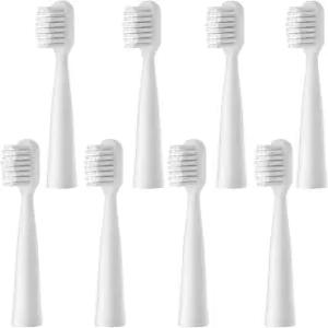 소닉 전동 칫솔 모델 806용 AJELU 교체 헤드 6가지 색상 8팩과 호환되는 화이트 브러시