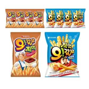 오리온 찍먹 오감자 버터갈릭감자튀김M 64g + 오감자딥 양념바베큐 75g 각5개 (총10개)