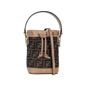 [펜디] 몬트레조 패브릭 미니백 브라운 8BS093 ALP3 F1AOE 149860437