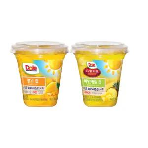 Dole 돌 후룻컵 198gx12개입 망고컵6+파인애플6/간편과일/무배