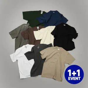 [1+1] 샤카웨어 가먼트다이 반팔 티셔츠 (다중선택)