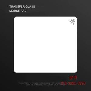 프리미엄 미니멀리스트 광전지 유리 게이밍 마우스 패드 업그레이드된 강화 표면 FPS e스포츠 사무실 가정