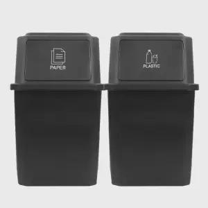 올유리빙 대용량 재활용 분리수거함 40L x 2p