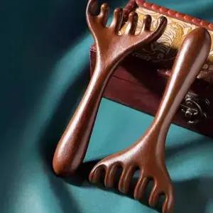 가벼운 머리지압기 두피 안마기 괄사 마사지빗 휴대용 머리 지압 관리용