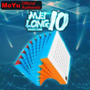 MoYu MFJS MeiLong 매직 스피드 큐브 스티커리스 전문 피젯 장난감 10x10 퍼즐