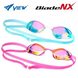 국제수영연맹 인증 뷰 수경 Blade NX 스와이프 선수 미러 렌즈 V250ASAM